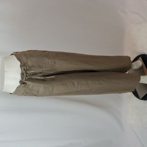 Love Tree Tan Linen Wide Leg Pants Trousers